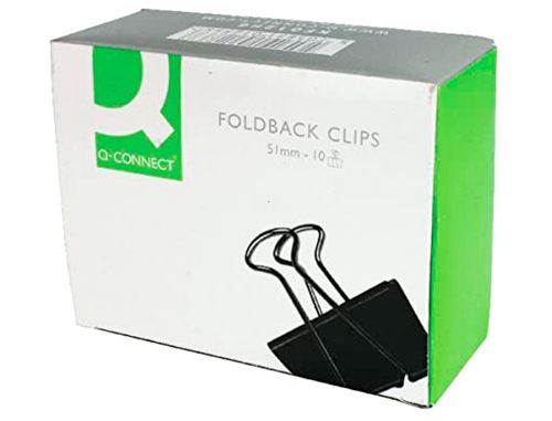 Mola metalica q-connect reversivel n.5 50 mm caixa de 10 unidades preto , Q-connect , 63417 , 5705831012868